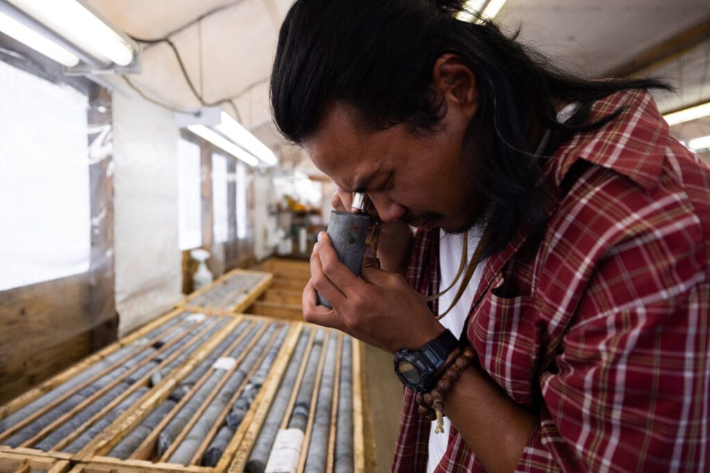 2021 Zm Geologist Core Samples In Core Shack 4